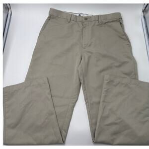 Mens Khaki Dress Pants 34x30 Classic Fit Tan